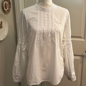 A Picture’s Worth from Anthropologie button back blouse | White | Medium
